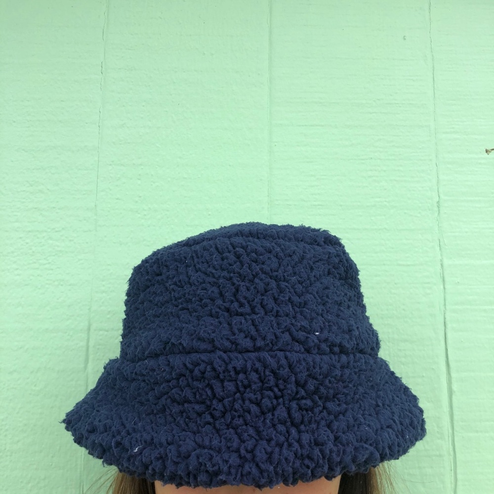 Fuzzy bucket hat